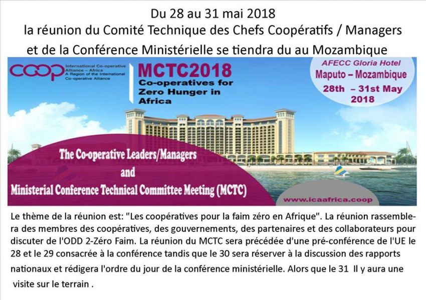 Réunion du Comité Technique des Chefs Coopératifs / Managers et de la Conférence Ministérielle